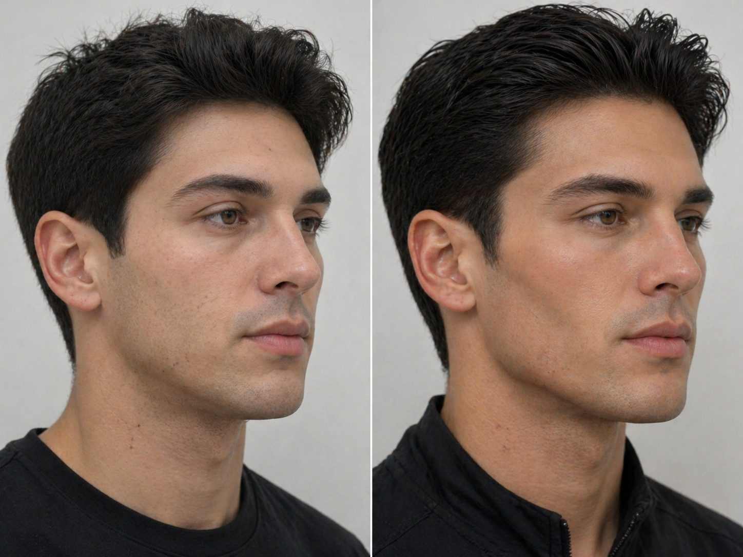 Cirugía masculina antes y después